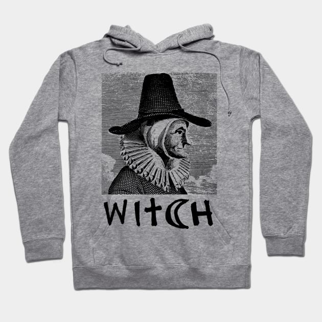 Witch Vintage Illustration / Wicca / Witchcraft / Pagan Hoodie by DankFutura